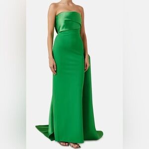 Solace London Vibrant Green Maxi Dress